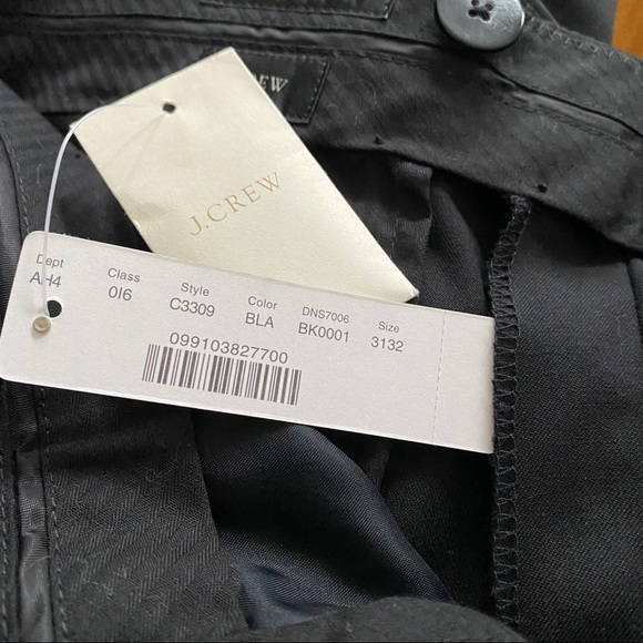 J. CREW CROSBY SATIN STRIPED SUIT PANTS - Picture 8 of 12